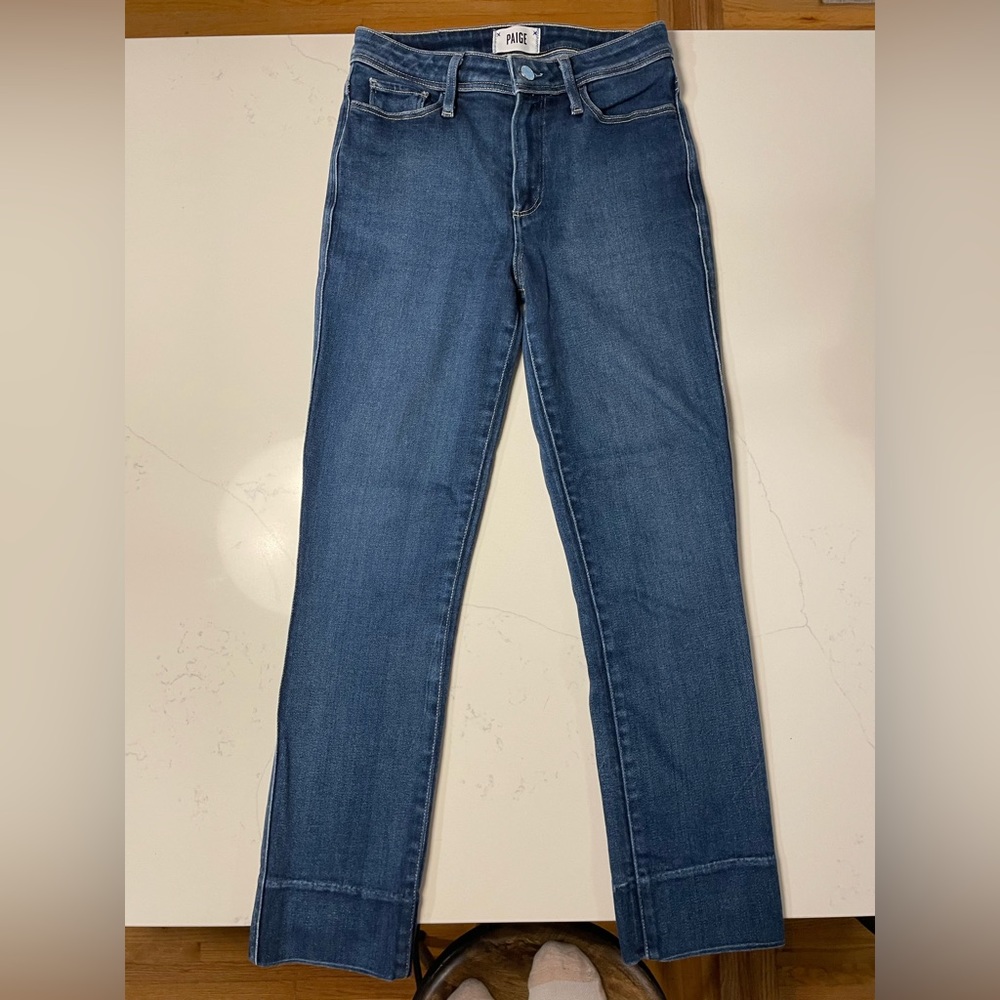 PAIGE the Hoxton Slim Cigarette Crop jeans new
